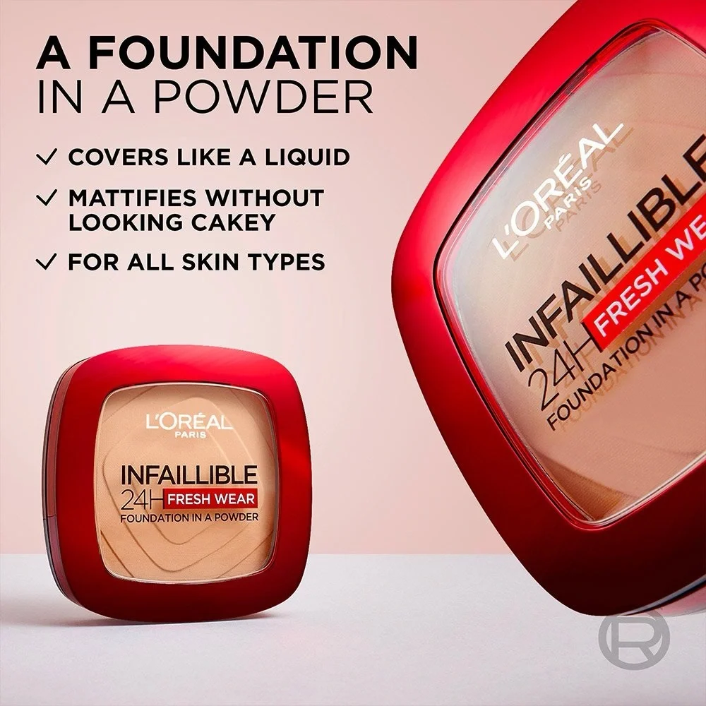 L'Oreal Infallible 24H Fresh Wear Foundation in a Powder new